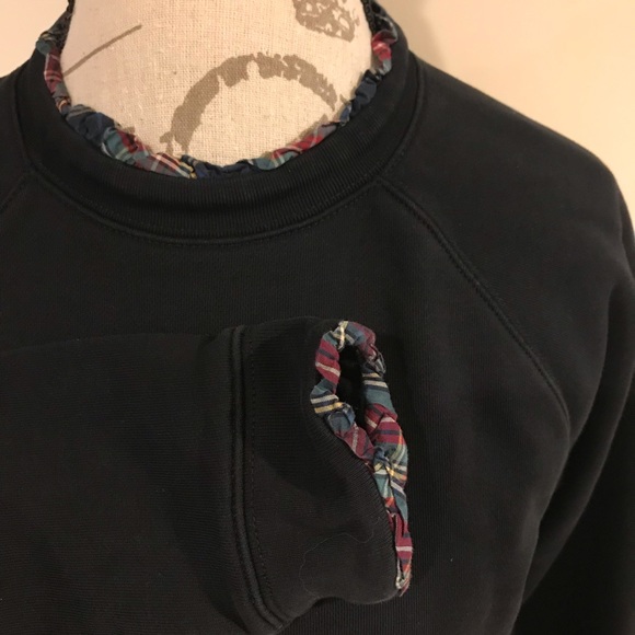 J. Crew Sweatshirt with Ruffle - Picture 3 of 6